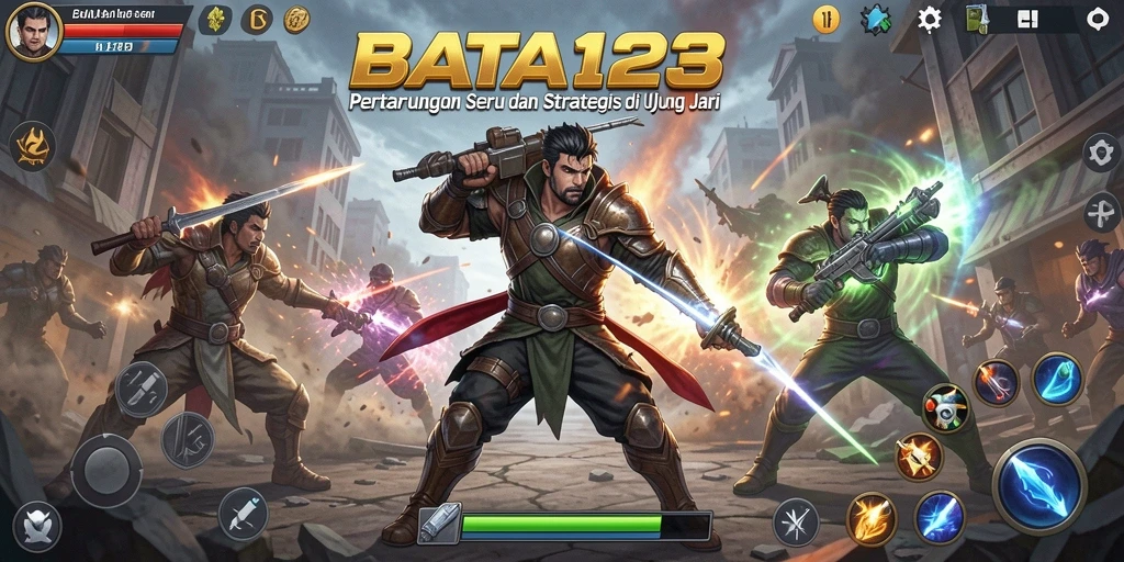 Tampilan gameplay BATA123 yang penuh aksi dan dinamis.