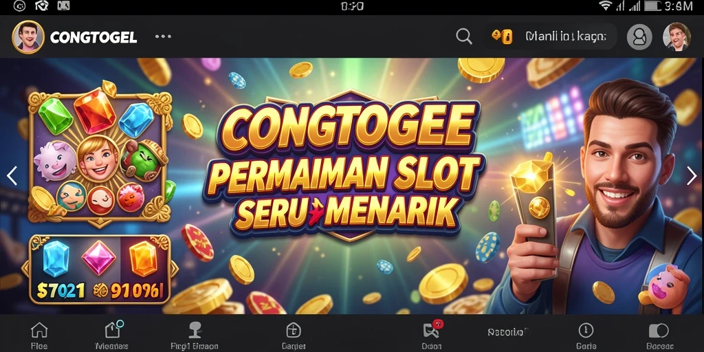 Tampilan gameplay Slot yang mendebarkan di CONGTOGEL.