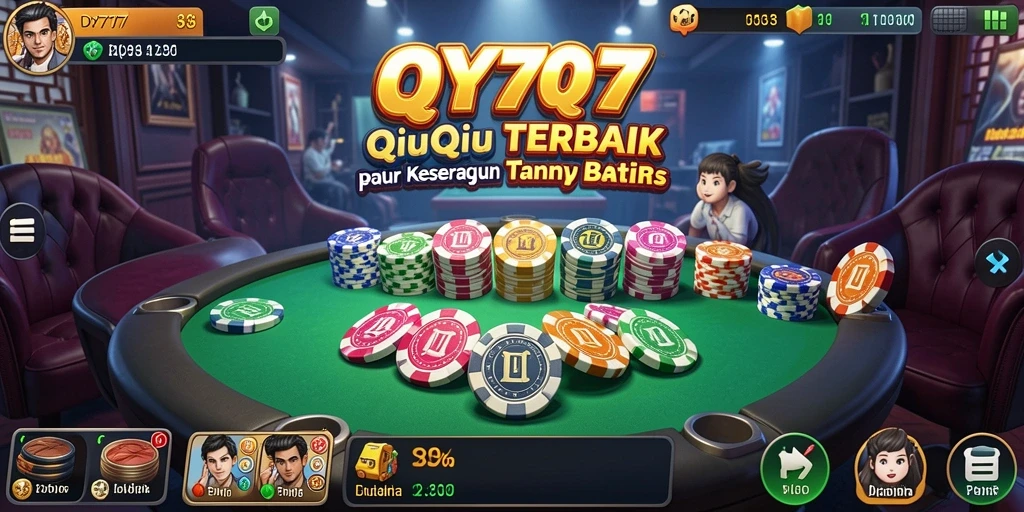 Tampilan gameplay QiuQiu yang menarik dan interaktif.