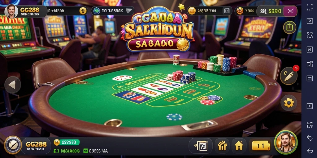 Screenshot utama GG288 menampilkan gameplay seru dan berbagai pilihan permainan Kasino.