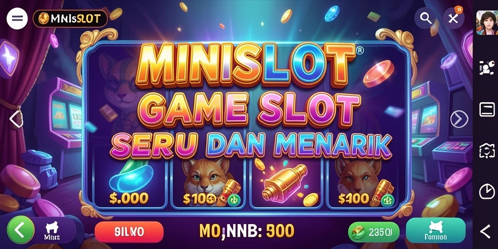 Screenshot MINISLOT menunjukkan gameplay slot yang seru dan interaktif.