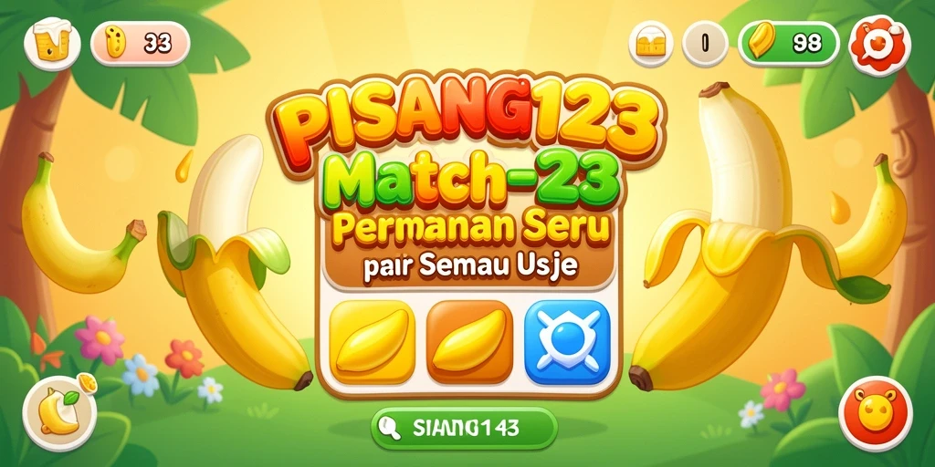 Tampilan menarik dari gameplay PISANG123 yang penuh warna.