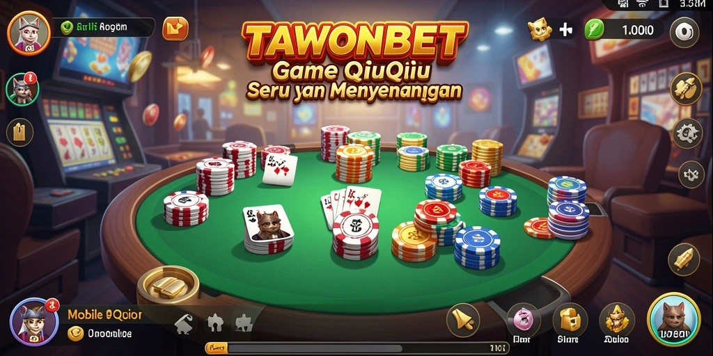 Gameplay seru TAWONBET dalam permainan QiuQiu.